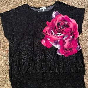 Fashion Bug Sparkly Flowered Top